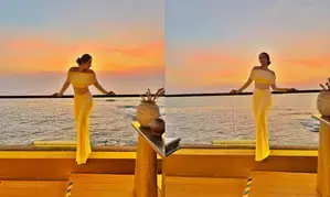 Malaika Arora showcases her svelte figure while enjoying sunset in Goa