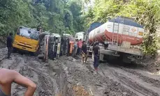 Mizoram: Vehicular movement restored on NH-6 after two days