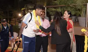 Suryakumar Yadav-led Indian team arrives in Rajkot ahead of 3rd T20I against England