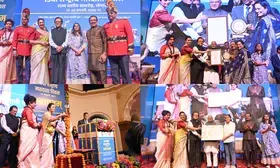 Divyanka Tripathi attends the 15th National Voters Day at Bhopal as chief guest