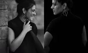 Kajol urges everyone to make laughing cool as she slays in black