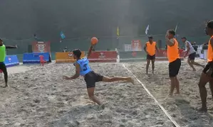 38th National Games: Uttarakhand, Maharashtra, and Kerala win in Beach Handball on Day 1