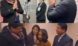 MP CM Mohan Yadav arrives in Tokyo, receives warm welcome from Indian community