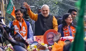 In Delhis Kalkaji, Amit Shah targets CM Atishi, Kejriwal over ‘politics of lies’