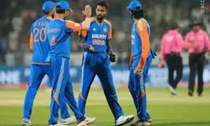 3rd T20I: Chakravarthy picks five wickets as England post 171 in Rajkot