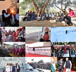 PM Modi shares glimpses of his journey towards Viksit Bharat
