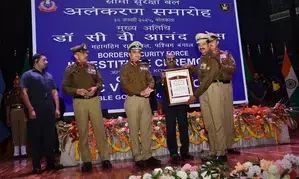 West Bengal Guv awards Police Medals to 33 BSF personnel