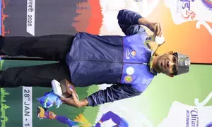 38th National Games: Vijay Kumar equals National Record in 55kg weightlifting