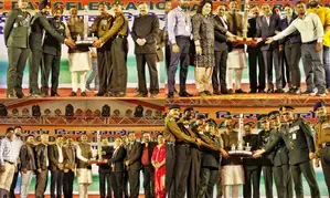 MoS Defence presents awards to best Marching contingents, tableaux