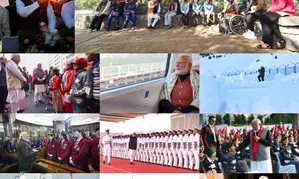 PM Modi shares glimpses of his journey towards Viksit Bharat