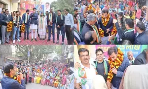 Delhi Congress chief campaigns in Badli, promises to remove garbage mountain