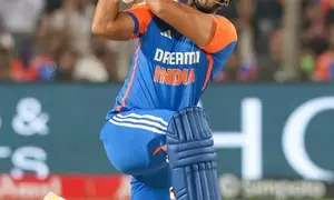 4th T2OI: Hardik, Dube power India to 181/9 after Mahmoods historic triple wicket maiden