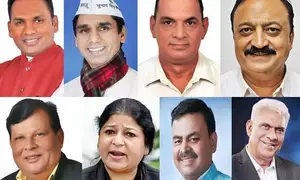 Eight MLAs who quit AAP join BJP, a blow for Kejriwal’s party before Delhi polls