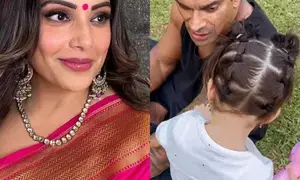 Bipasha Basu gives a sneak peek into hubby Karan Singh Grovers playtime with Devi