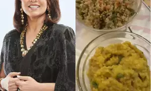 Neetu Kapoor savors the taste of millet khichdi