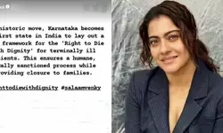 Kajol lauds Karnataka government’s circular to facilitate ‘right to die with dignity’ Kajol lauds Karnataka government’s circular to facilitate ‘right to die with dignity’