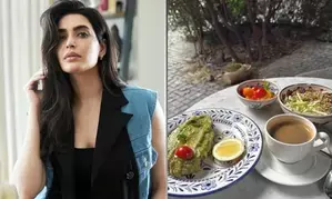 Karishma Tanna offers a glimpse into her Sunday breakfast Karishma Tanna offers a glimpse into her Sunday breakfast