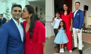 Sameera Reddy celebrates 11 Years of marriage with a ‘special kiss’ Sameera Reddy celebrates 11 Years of marriage with a ‘special kiss’