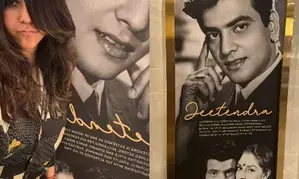 Ekta Kapoor shares emotional moment seeing her legendary father’s poster on display Ekta Kapoor shares emotional moment seeing her legendary father’s poster on display