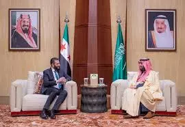 Saudi crown prince, Syrias interim president meet on ties, latest developments Saudi crown prince, Syrias interim president meet on ties, latest developments
