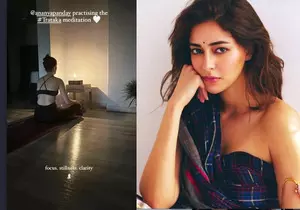 Ananya Panday shares glimpse of herself ding ‘Trataka meditation’ Ananya Panday shares glimpse of herself ding ‘Trataka meditation’