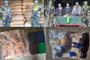 Assam Rifles seize drugs valued at Rs 12 crore, recover explosives