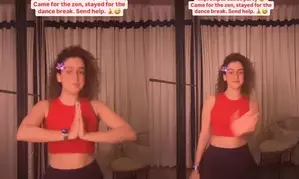 Here’s why Sanya Malhotra is asking for ‘help’ during her yoga session