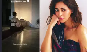 Ananya Panday shares glimpse of herself ding ‘Trataka meditation’ Ananya Panday shares glimpse of herself ding ‘Trataka meditation’