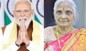 PM Modi conveys condolences to KCR over his sisters demise