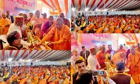 Over 600 Buddhist devotees from eight nations make historic participation in Mahakumbh