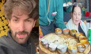 Neil Nitin Mukesh treats his grandmother with hearty, humongous portion size meal Neil Nitin Mukesh treats his grandmother with hearty, humongous portion size meal