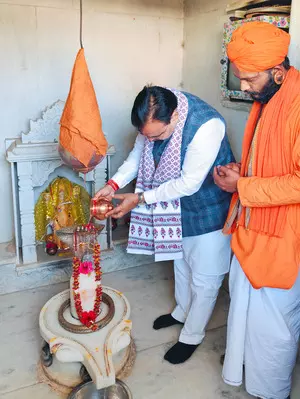 Rajasthan CM participates in Prana Pratishtha ceremony of Sri Dudeshwar Mahadev Temple