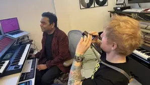 Ed Sheeran, A. R. Rahman serve delectable treat of ‘Shape of You’ and ‘Urvashi’ mash-up to Chennai