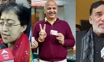 Delhi CM Atishi, Sisodia cast their votes for Delhi Assembly polls