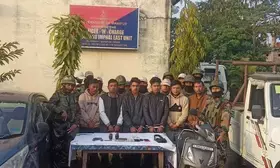 Manipur: Security forces nab eight militants with arms, ammunition