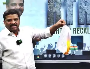 Show-cause notice to Telangana Congress MLC for burning caste census report