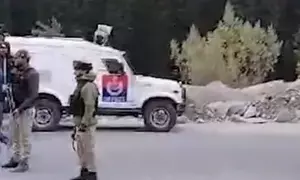 Truck driver jumps check post, dies in firing in J&K’s Baramulla