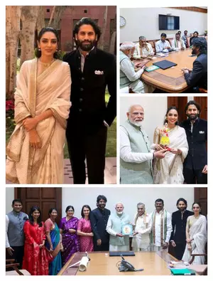 Sobhita Dhulipala gifts PM Narendra Modi a kondapalli bommala doll