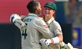 Smith, Carey hundreds put Australia on top in Galle