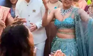 Priyanka Chopra stuns in heavy-embellished lehenga at brother’s wedding