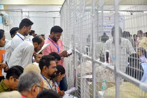 Erode East bypolls: Counting begins amid tight security, DMK ahead in early trends Erode East bypolls: Counting begins amid tight security, DMK ahead in early trends