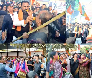 BJP leaders in Bihar celebrate partys victory in Delhi Assembly polls