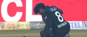 Floodlights in Lahore blamed as Rachin Ravindra suffers head injury in tri-series match