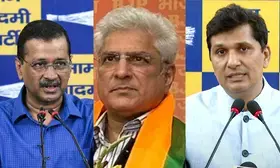 Delhi polls: EC trends show BJP crossing half-way mark, AAP leading in 20 seats