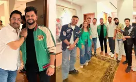 Suresh Raina enjoys a fanboy moment with Aamir Khan