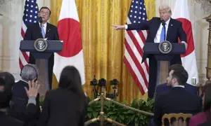 US President Trump, Ishiba reaffirm resolute commitment to complete denuclearization of North Korea