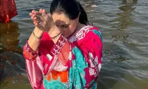 Rajasthan Dy CM takes holy dip at Triveni Sangam in Prayagraj