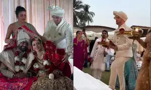 Nick Jonas soaks up Indian tradition at brother-in-law Siddharth Chopra’s wedding