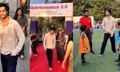 Azaad actor Aaman Devgan goes back to school to spend an evening full of nostalgia