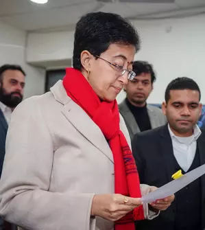 Atishi submits resignation as Delhi CM to L-G VK Saxena Atishi submits resignation as Delhi CM to L-G VK Saxena
